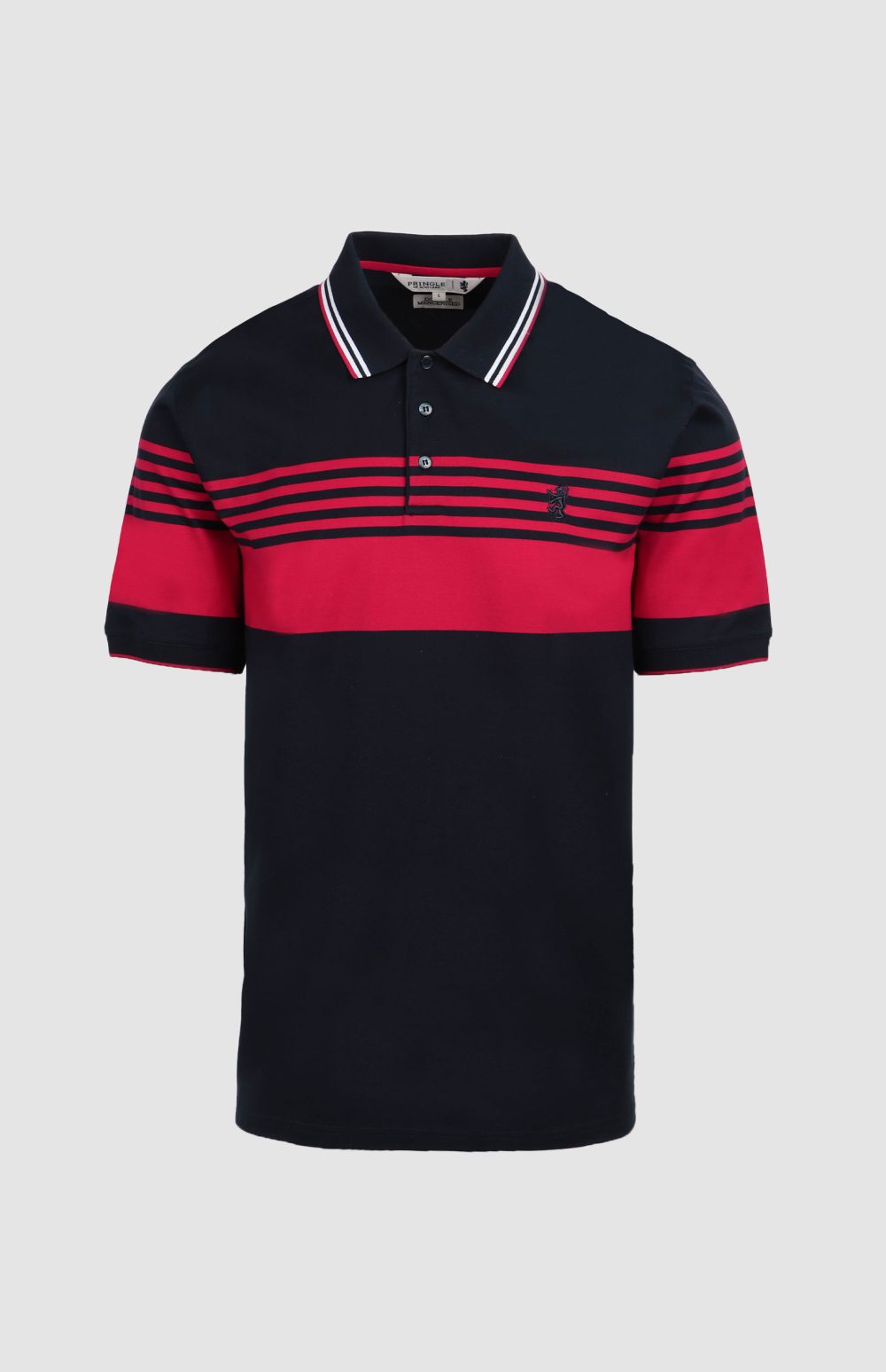 Pringle Travis Striped Mercerized Golfer