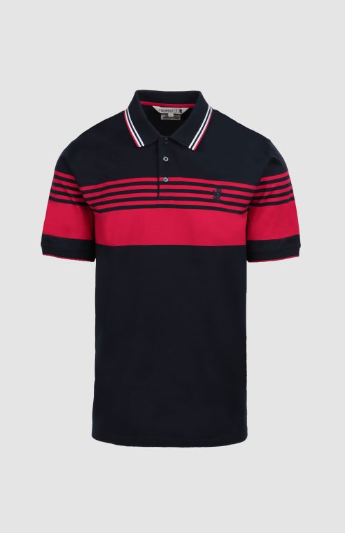 Pringle Travis Striped Mercerized Golfer