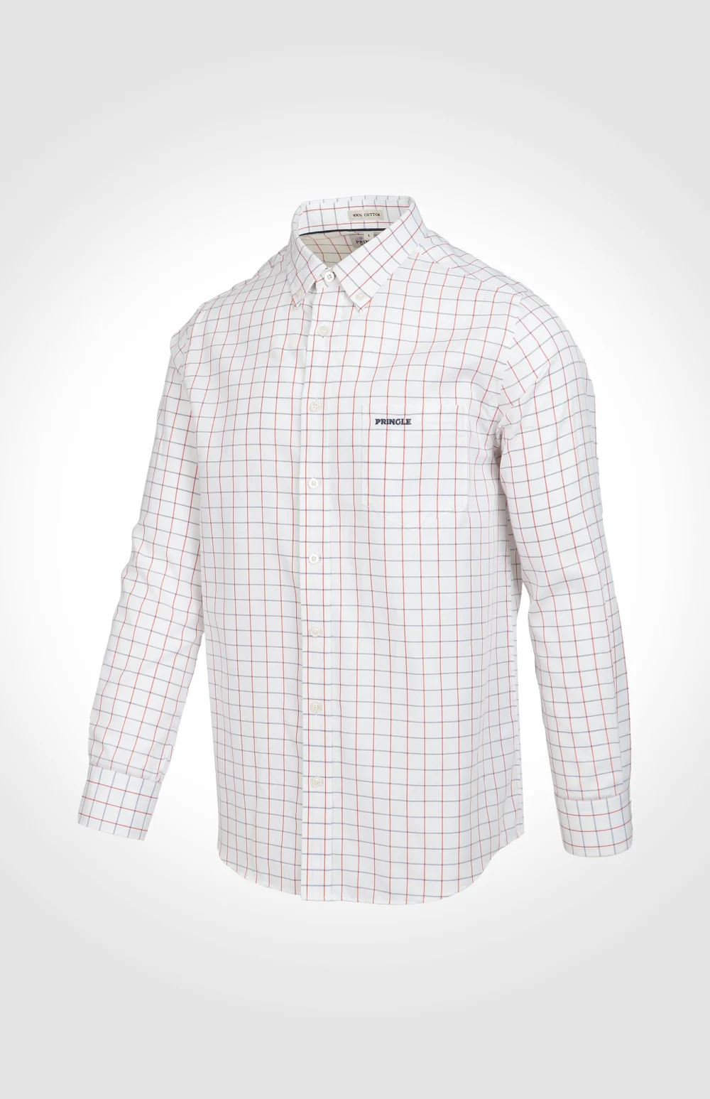 Pringle Ezekiel Classic Grid Check Shirt - Image 3