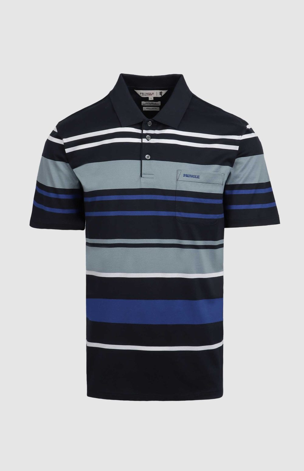 Pringle Michael Striped Mercerised Golfer