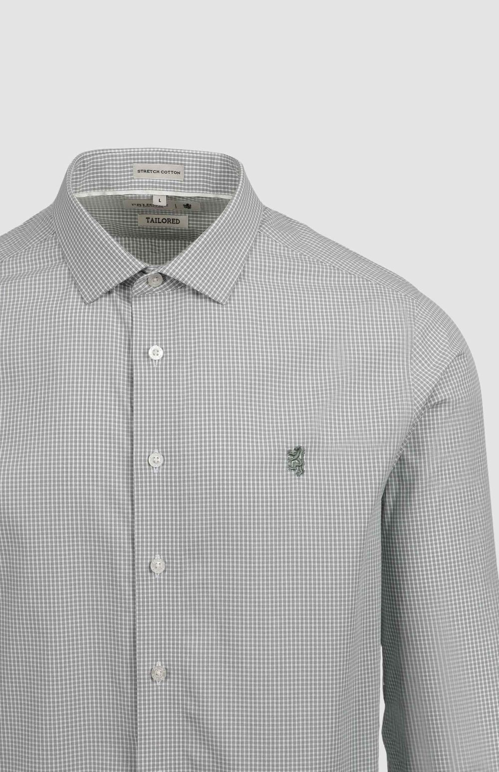 Pringle Benjamin Micro Check Easy Care Tailored Shirt - Image 2