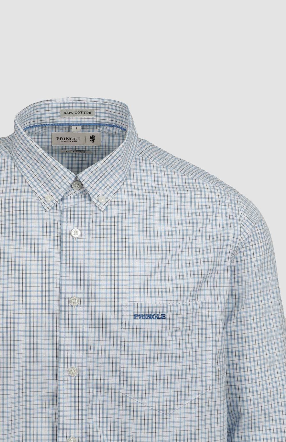 Pringle Dennis Micro Check Classic Shirt - Image 2