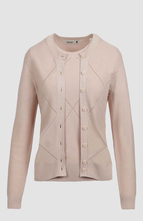 Pringle Claire Open Knite Argyle Cardigan