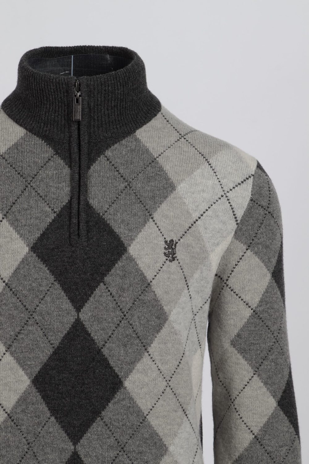 Pringle Wayne 1/4 Zip Argyle Knitwear - Image 2
