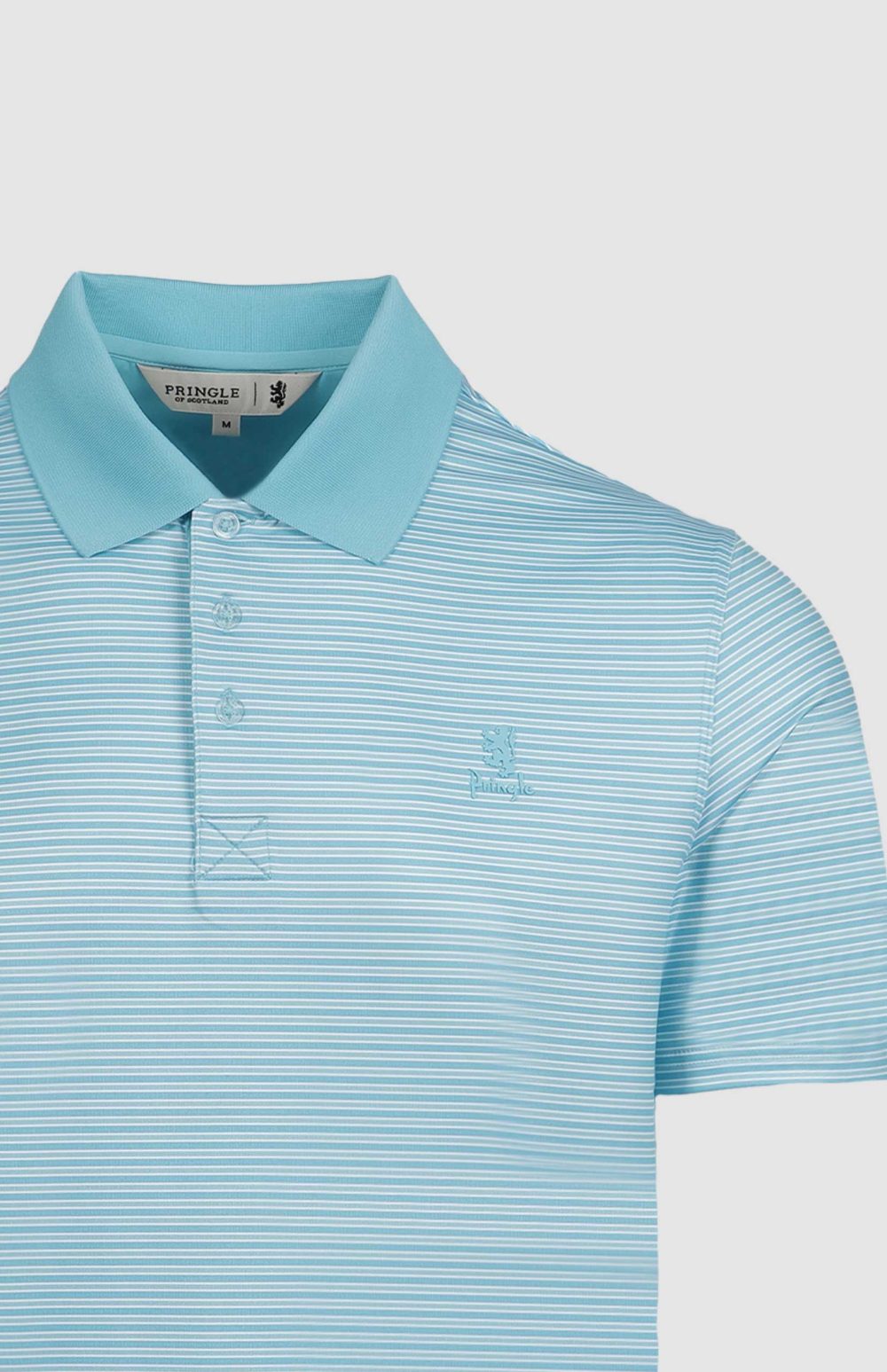 Pringle Basil Striped Technical Golfer - Image 2