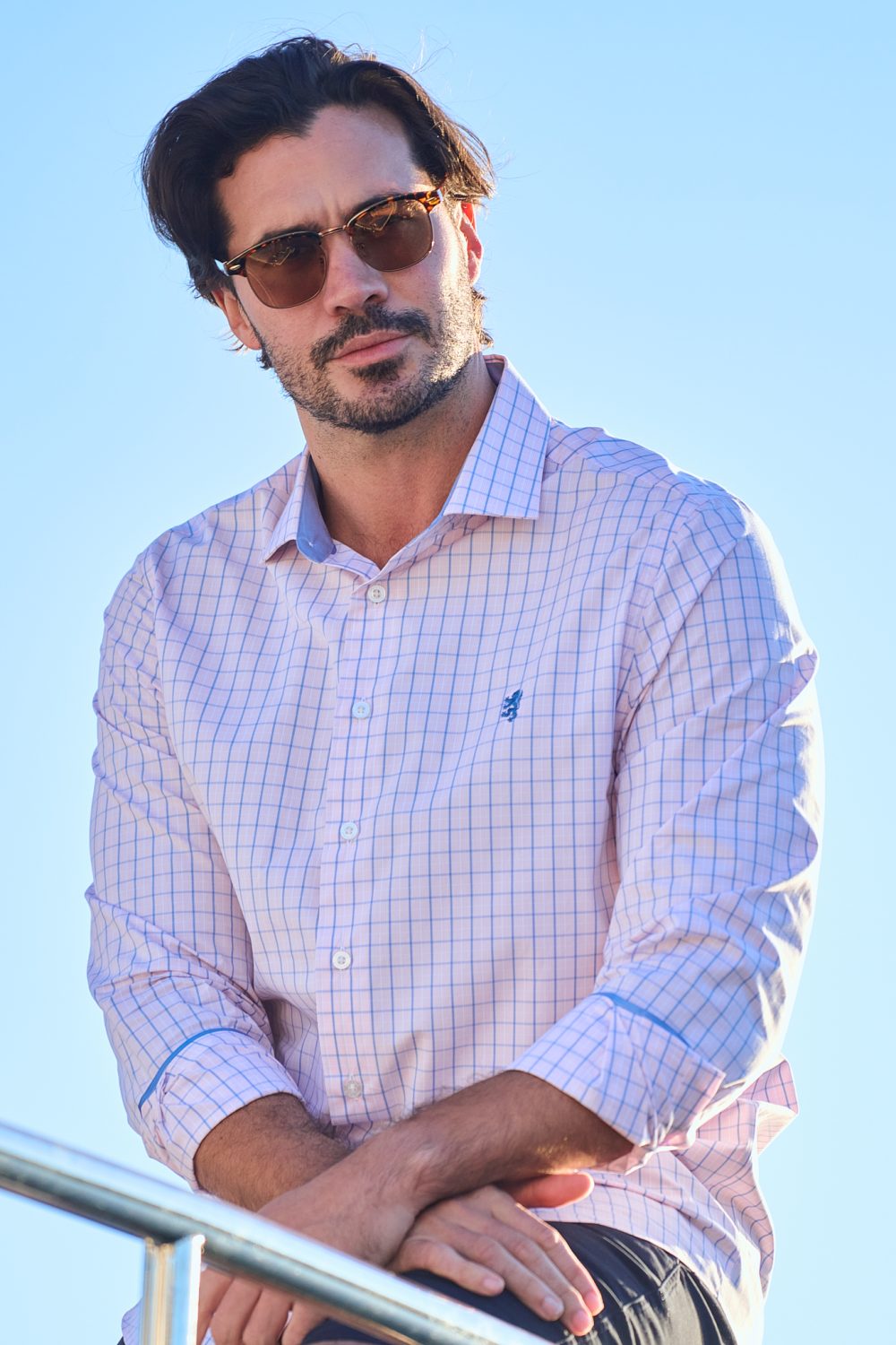 Pringle Sloan Micro Check Tailored Shirt - Image 2